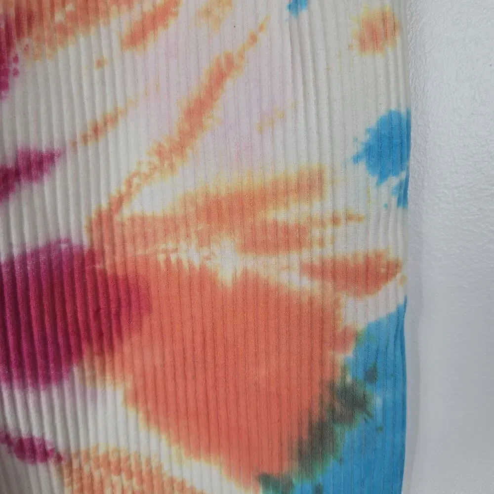 Spiritual‎ Gangster Women's Size XS/S Rainbow Tie Dye Ribbed Leggings